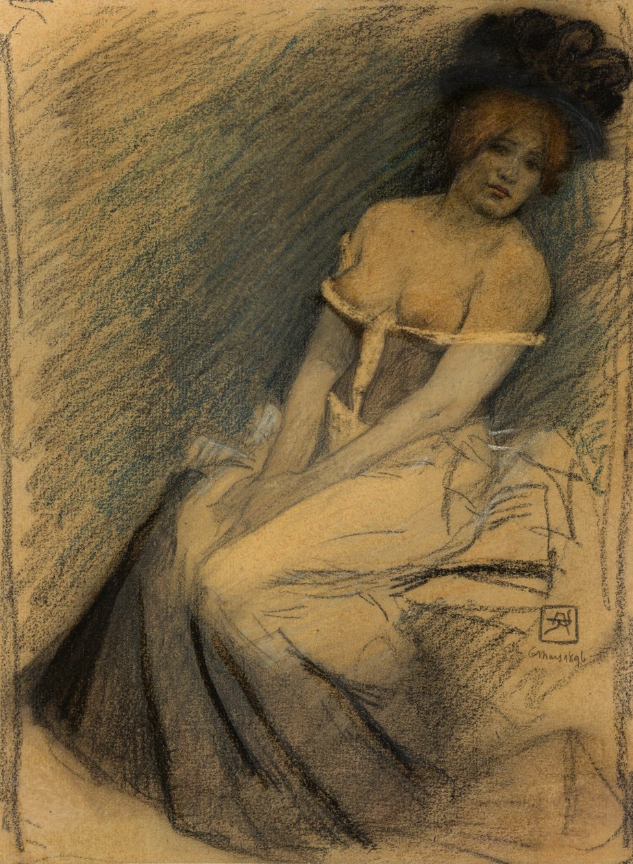 Beklemek, 1896. by Armand Rassenfosse