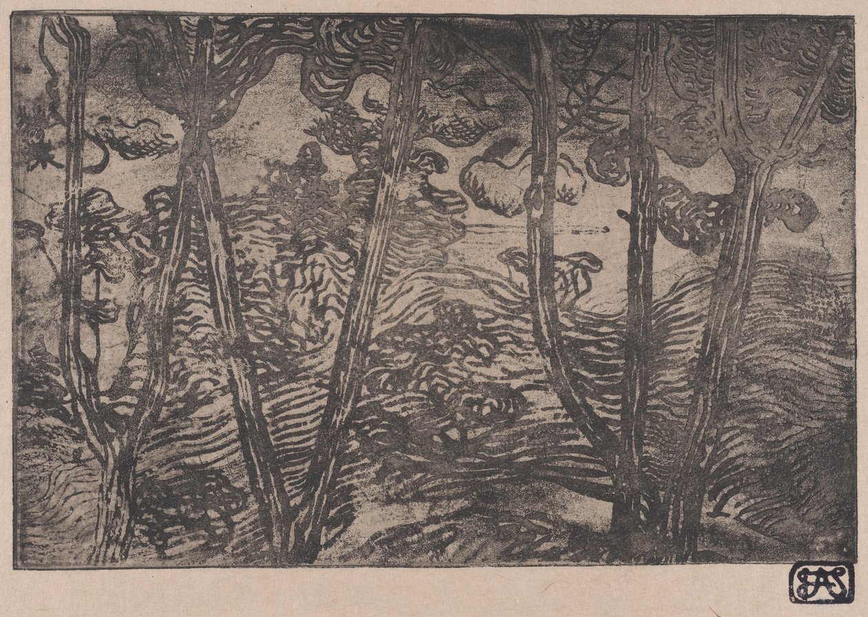 Gece Ağaçları, ca. 1894. by Armand Séguin