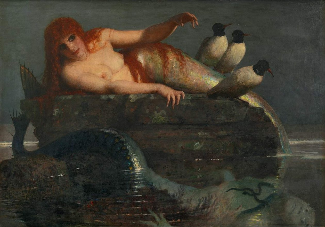 Sakin Deniz, 1886-1887. by Arnold Böcklin