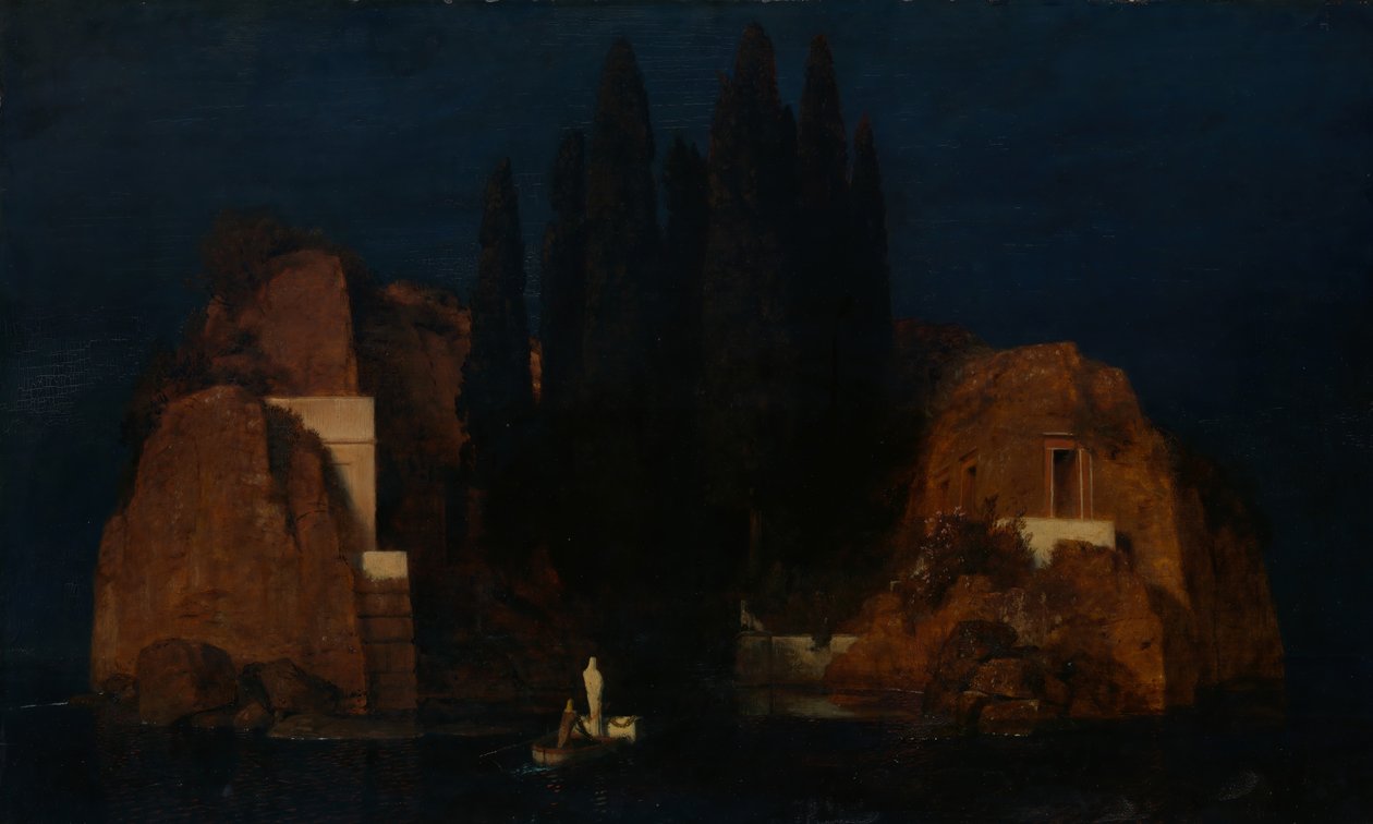 Ölüler Adası, 1880. by Arnold Böcklin
