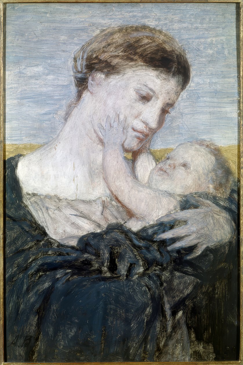 Mutter und Kind by Arnold Böcklin