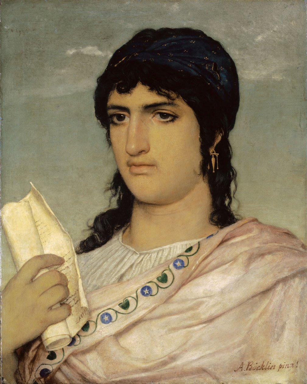 Sapfo, 1862. by Arnold Böcklin