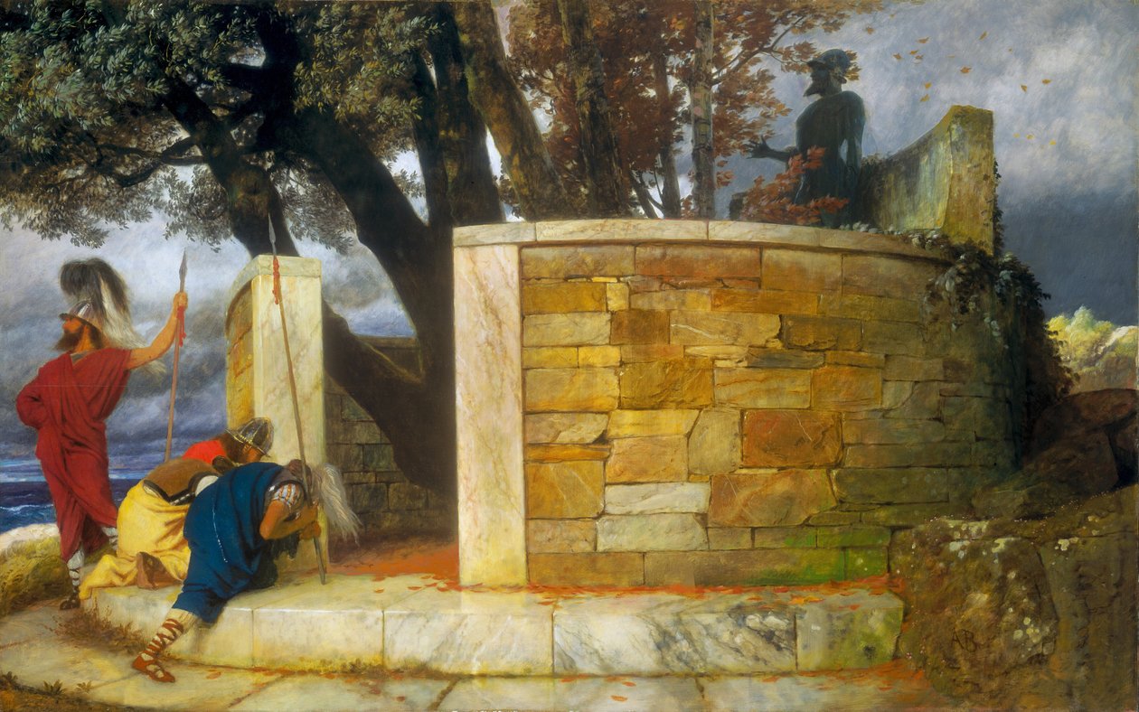 Herkül Tapınağı, 1884. by Arnold Böcklin