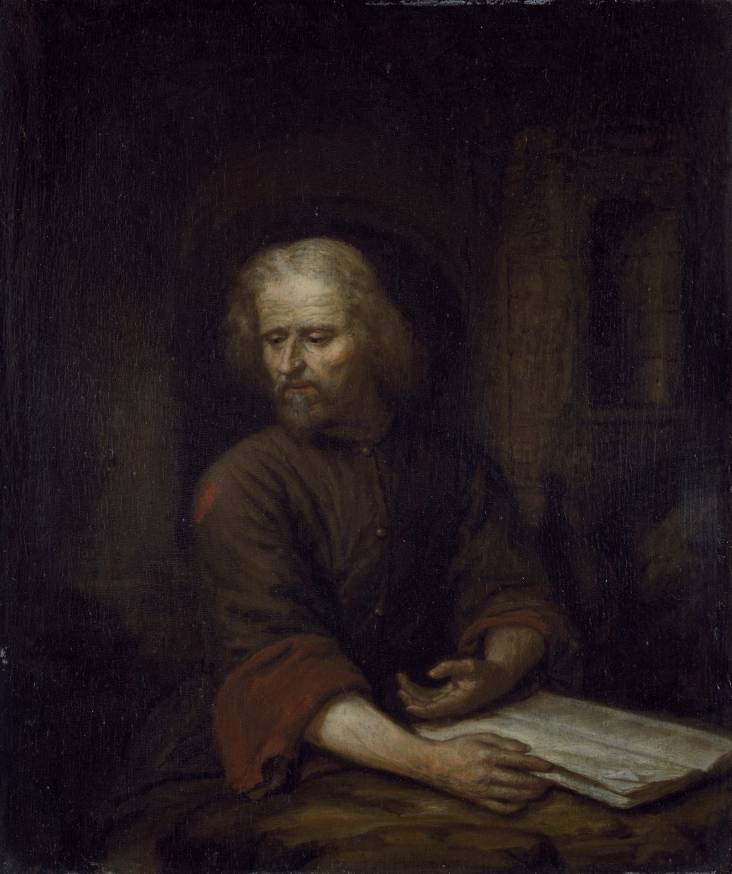 Aziz Jerome (panelde yağ) by Arnold Houbraken