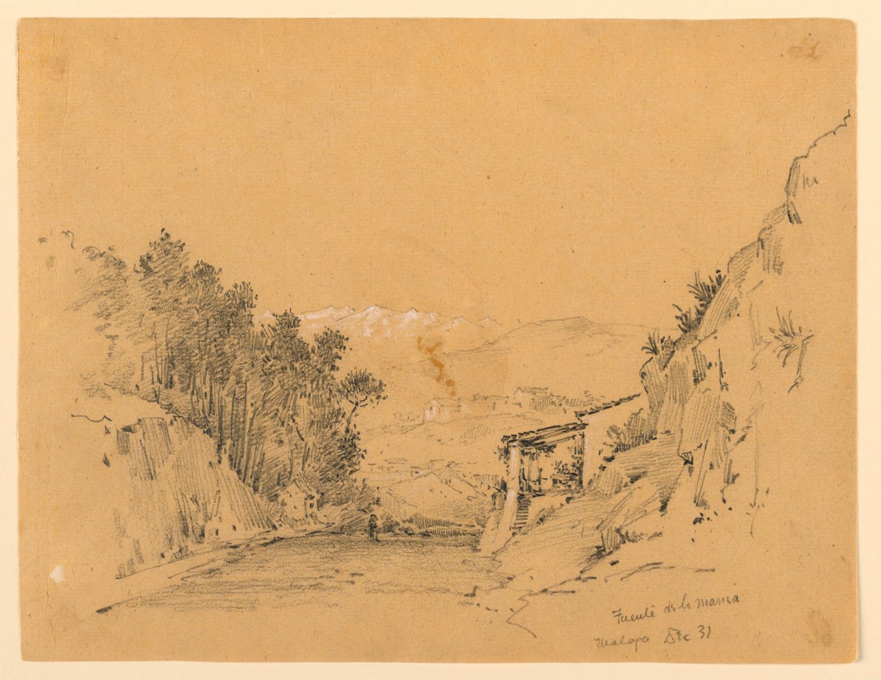 Dağ Geçidi ve Köy by Arnold William Brunner