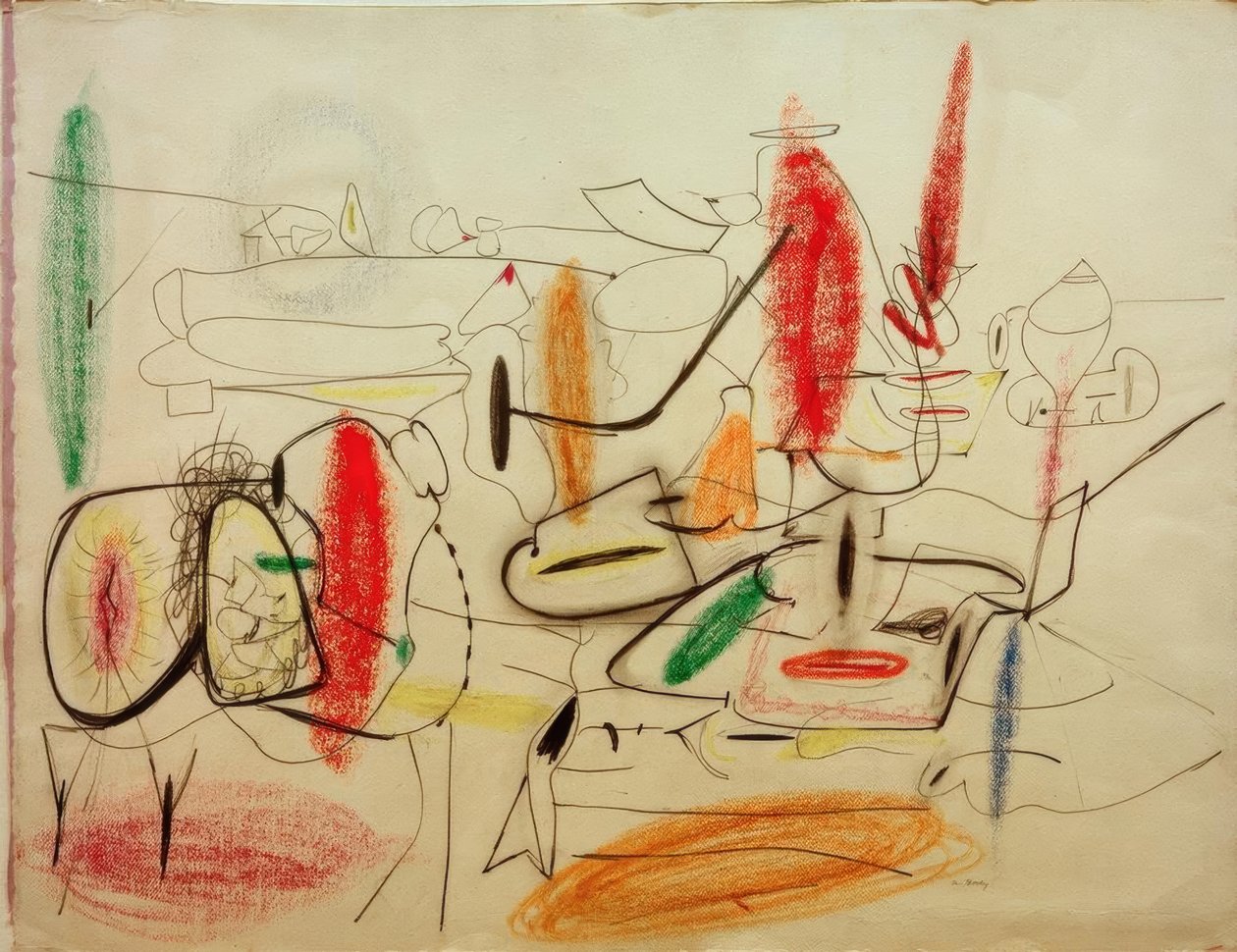 İsimsiz – Resim Çalışması by Arshile Gorky