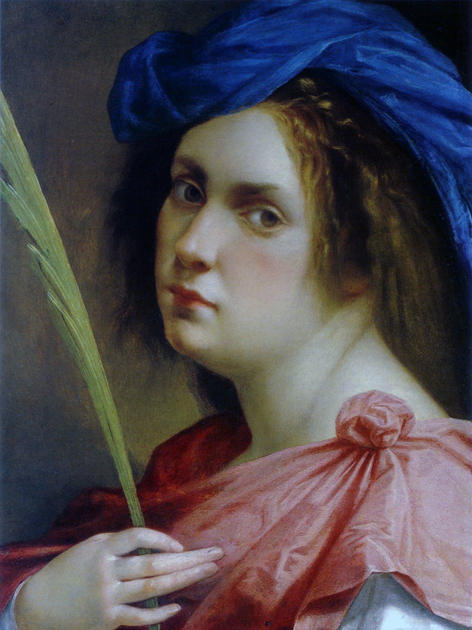 Bir şehit olarak otoportre, c.1615 by Artemisia Gentileschi