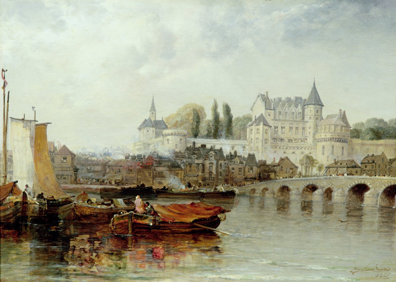 Amboise sur Loire, 1889 by Arthur Joseph Meadows