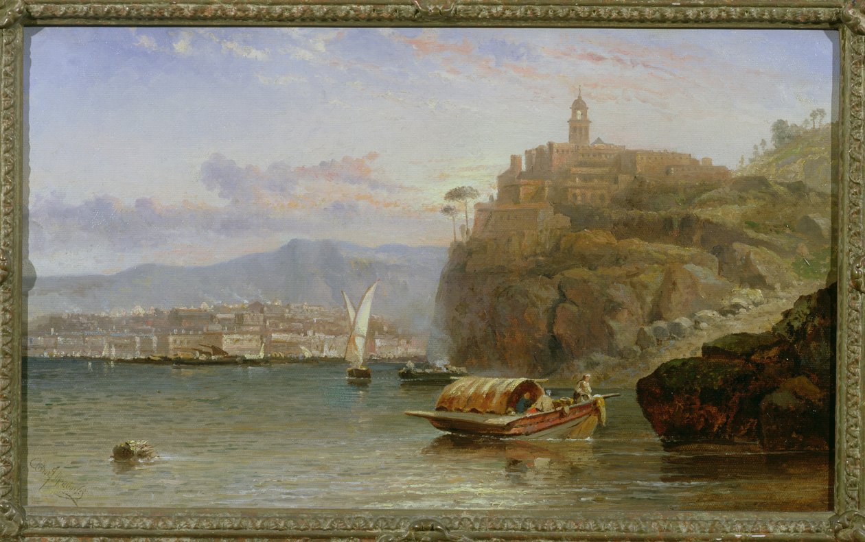 Alacakaranlıkta Amalfi Sahili'nde by Arthur Joseph Meadows
