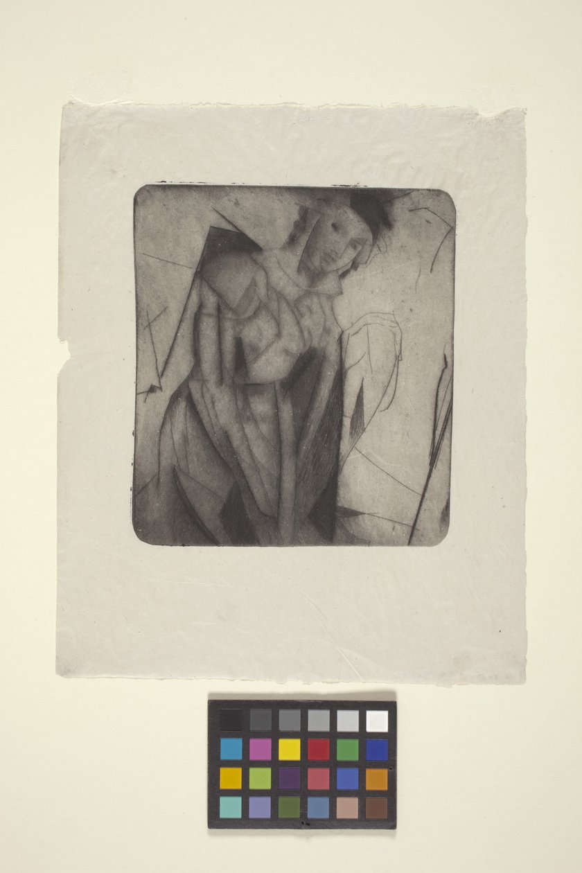 Camdaki Şekil (kuru nokta) by Arthur Bowen Davies