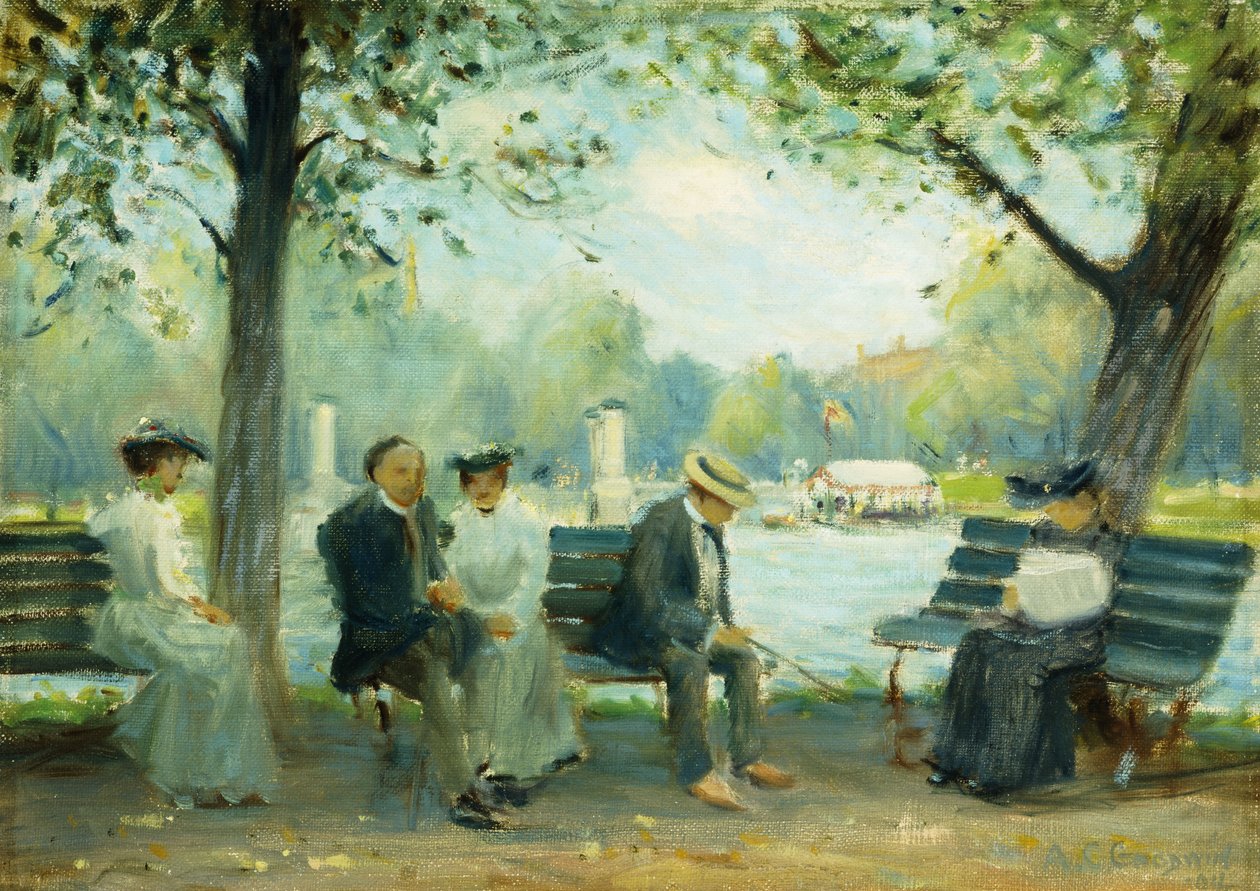 Halk Bahçelerinde, Boston by Arthur Clifton Goodwin