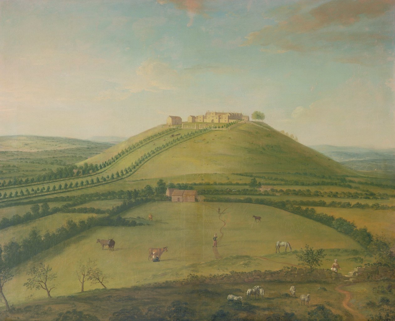 Hoghton Kulesi, 18. yüzyıl by Arthur Devis