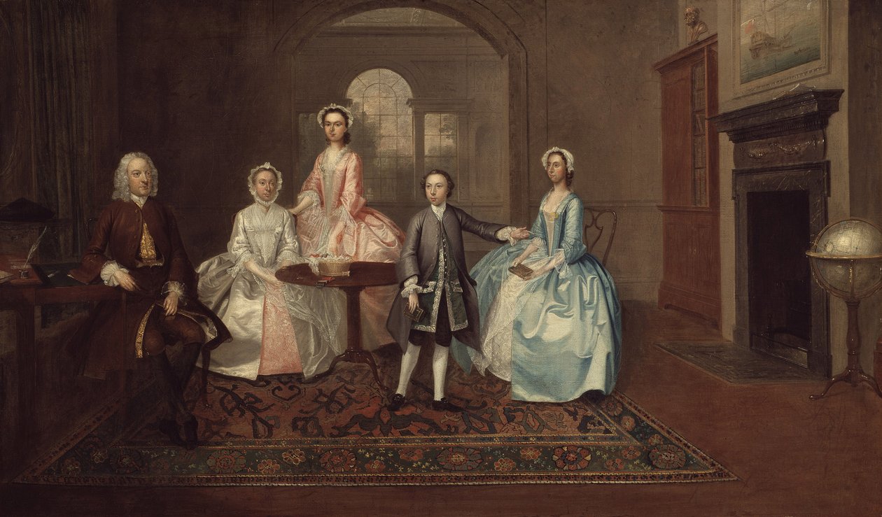 John Thomlinson ve Ailesi, 1745 by Arthur Devis