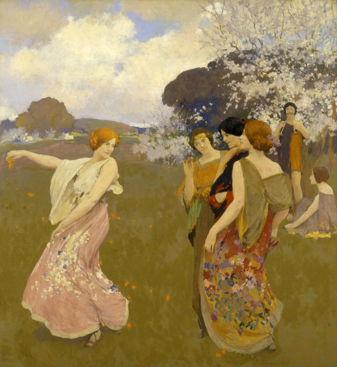 Bahar Dansı, c. 1917 by Arthur Frank Mathews