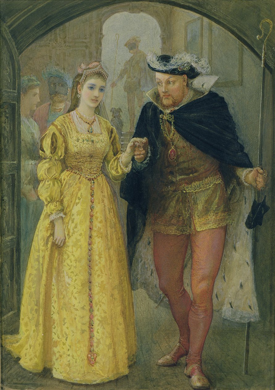 Henry VIII ve Anne Boleyn by Arthur Hopkins