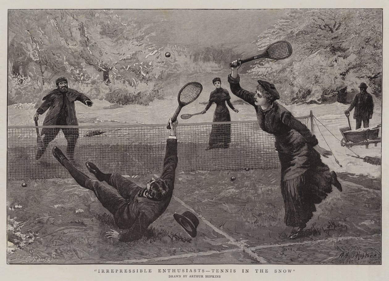 Karşı konulmaz Meraklılar, Karda Tenis by Arthur Hopkins