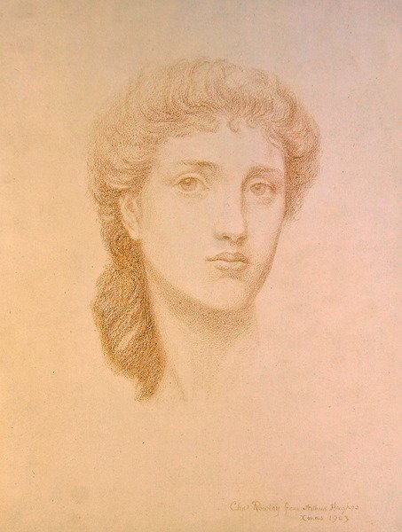 Bir Kızın Başı by Arthur Hughes