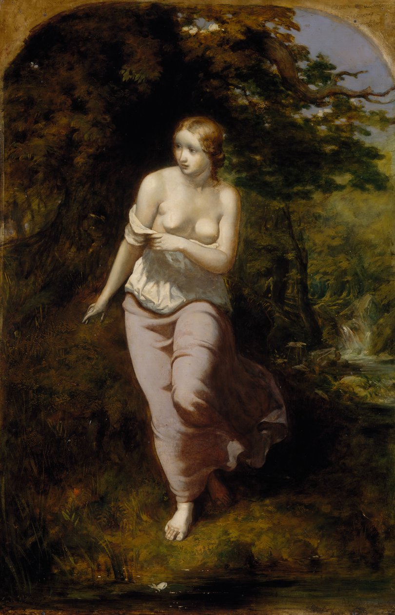 Musidora Banyosu, 1849. by Arthur Hughes