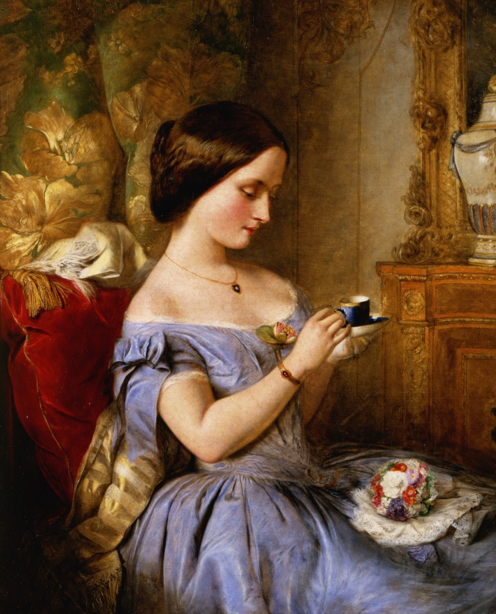 Salonda Çay İçmek by Arthur Hughes