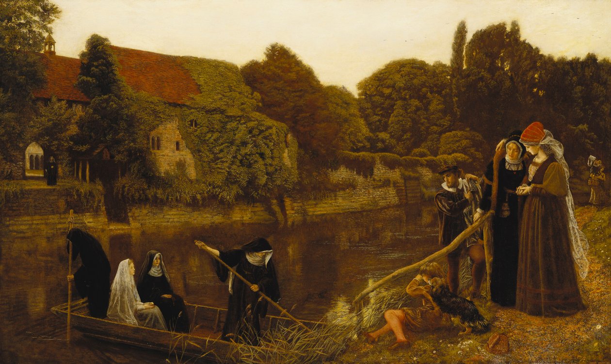 Manastır Teknesi, 1874 by Arthur Hughes