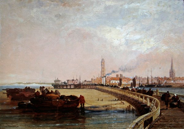 Rıhtımların yanında: Calais by Arthur Joseph Meadows