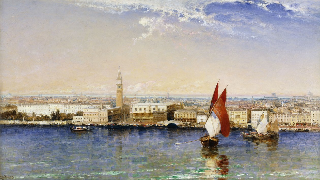 Bacino, Venedik, 1897 by Arthur Joseph Meadows