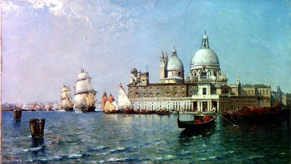 Venedik: Sel Gelgiti by Arthur Joseph Meadows