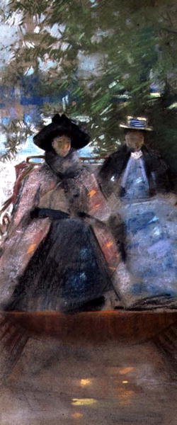 Bir teknede iki kız by Arthur Melville
