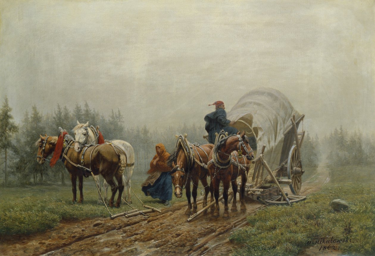Kırık Yük Vagonu, 1862 by Arthur Nikutowski