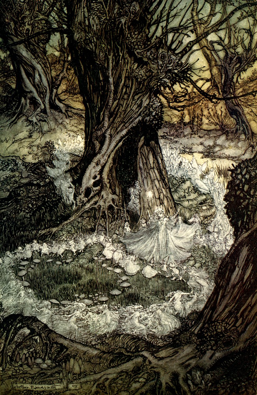 Bir yaz gecesi rüyası by Arthur Rackham