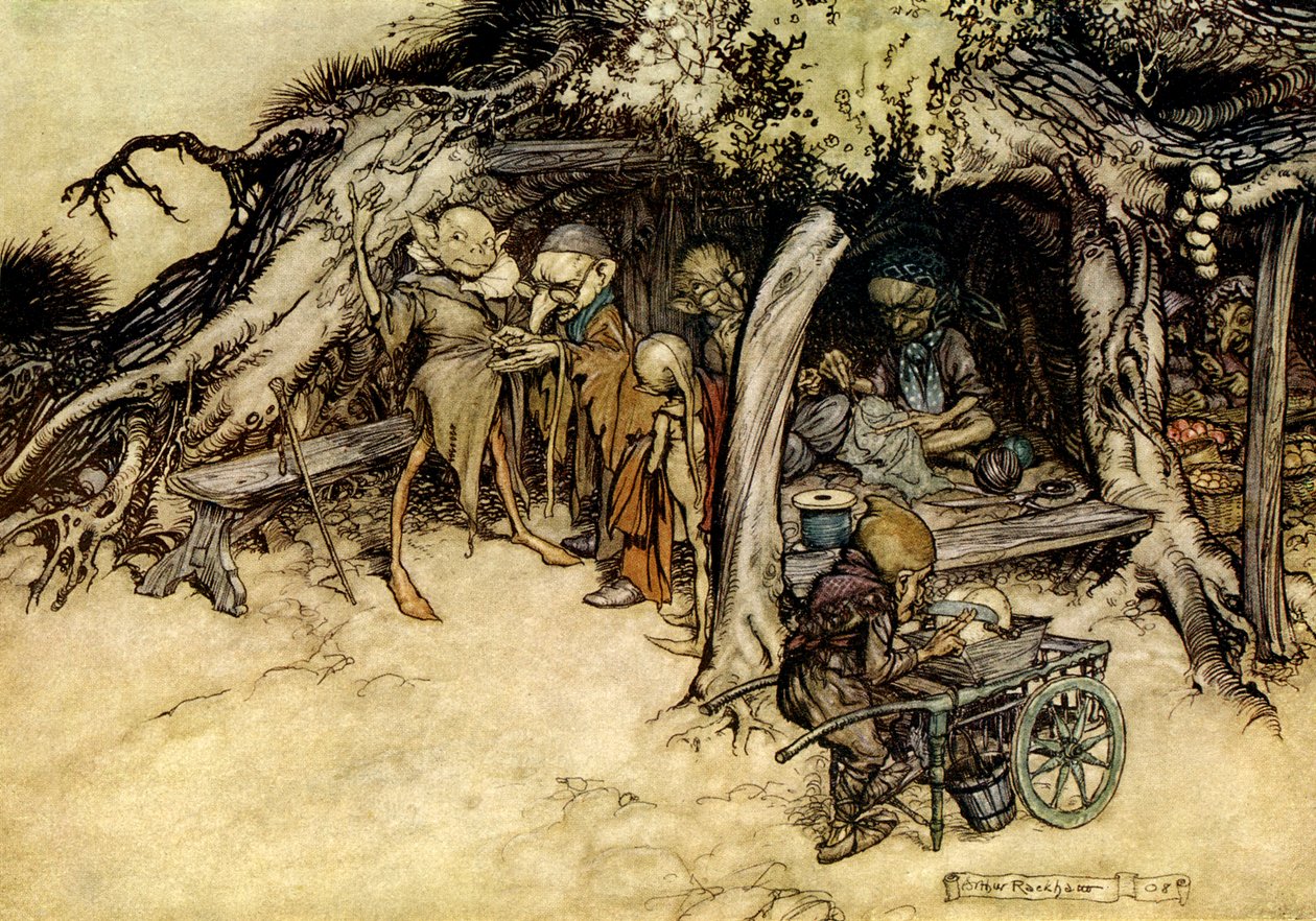 Bir yaz gecesi rüyası by Arthur Rackham