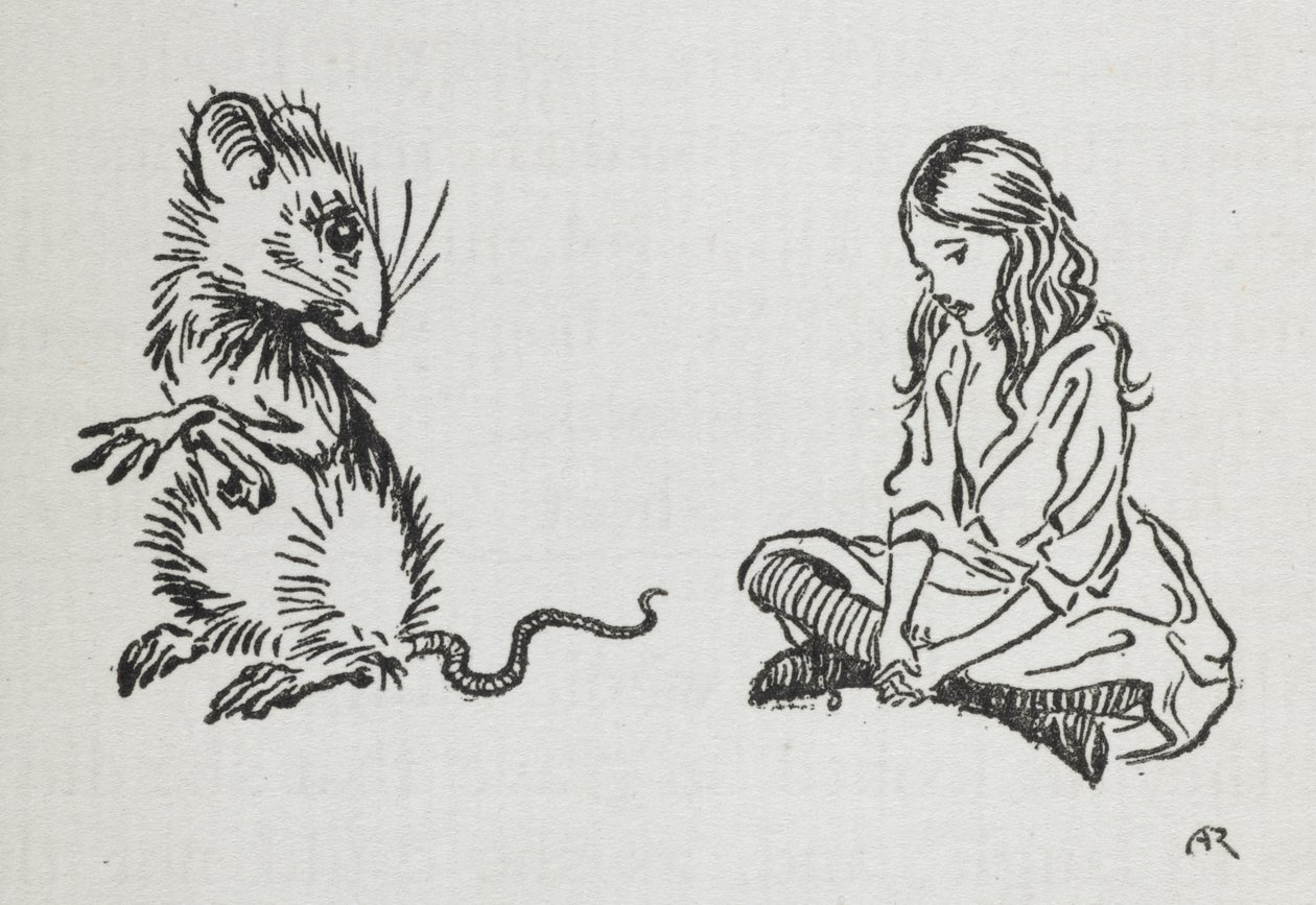 Alice ve Fare by Arthur Rackham