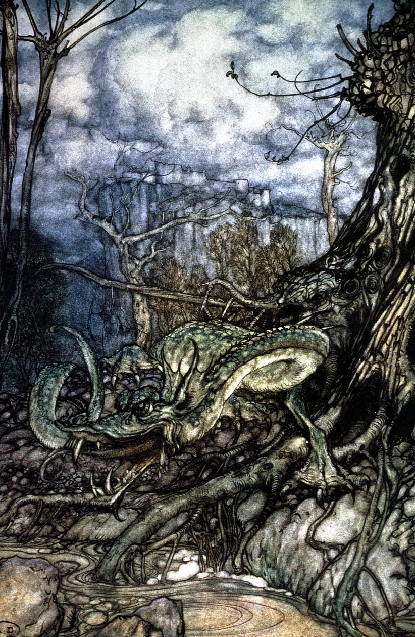Ejderha by Arthur Rackham