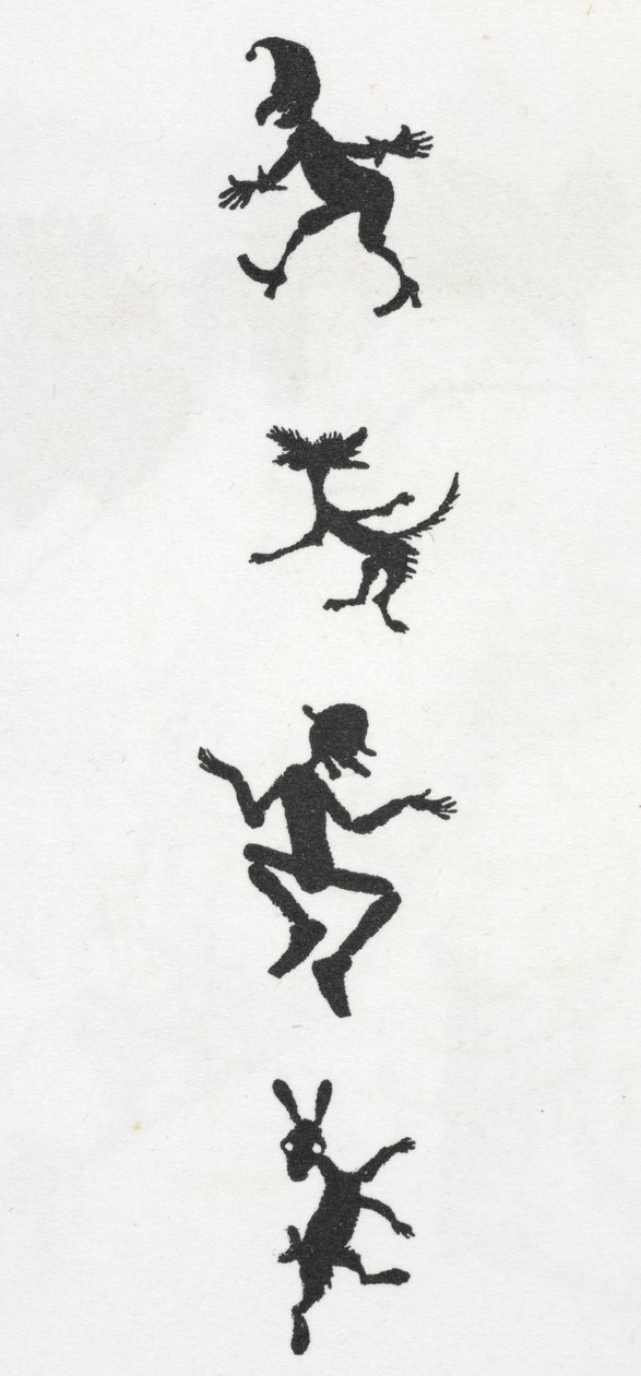 elfler ve köpekler by Arthur Rackham