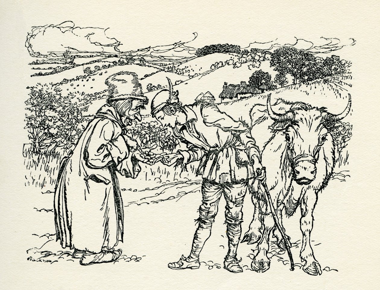 Jack ve Fasulye Sırığı by Arthur Rackham