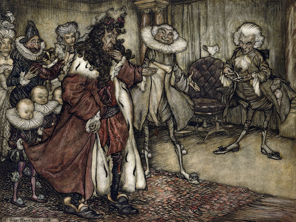 Kralı hazırlamak, by Arthur Rackham
