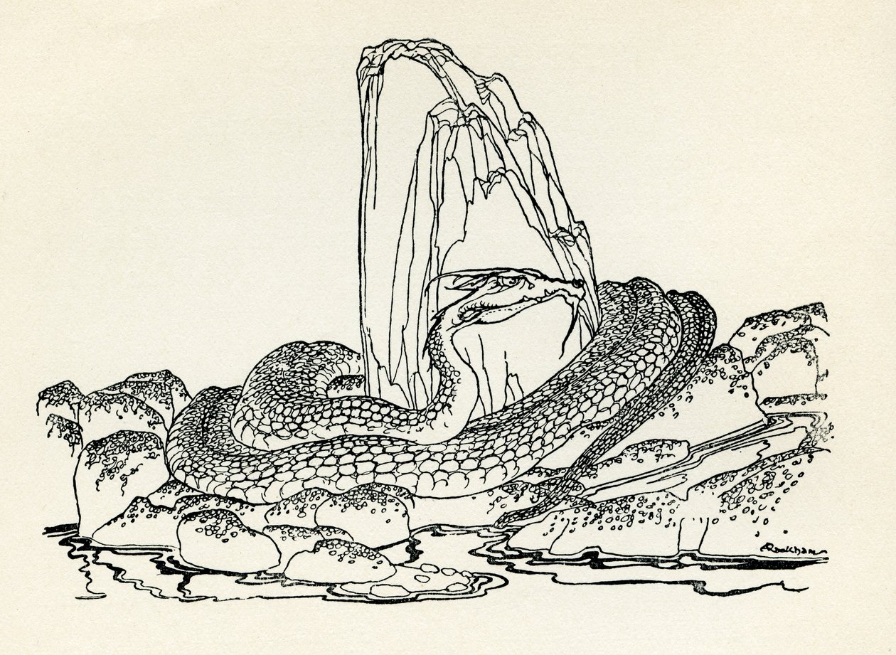 Laidly Solucan by Arthur Rackham