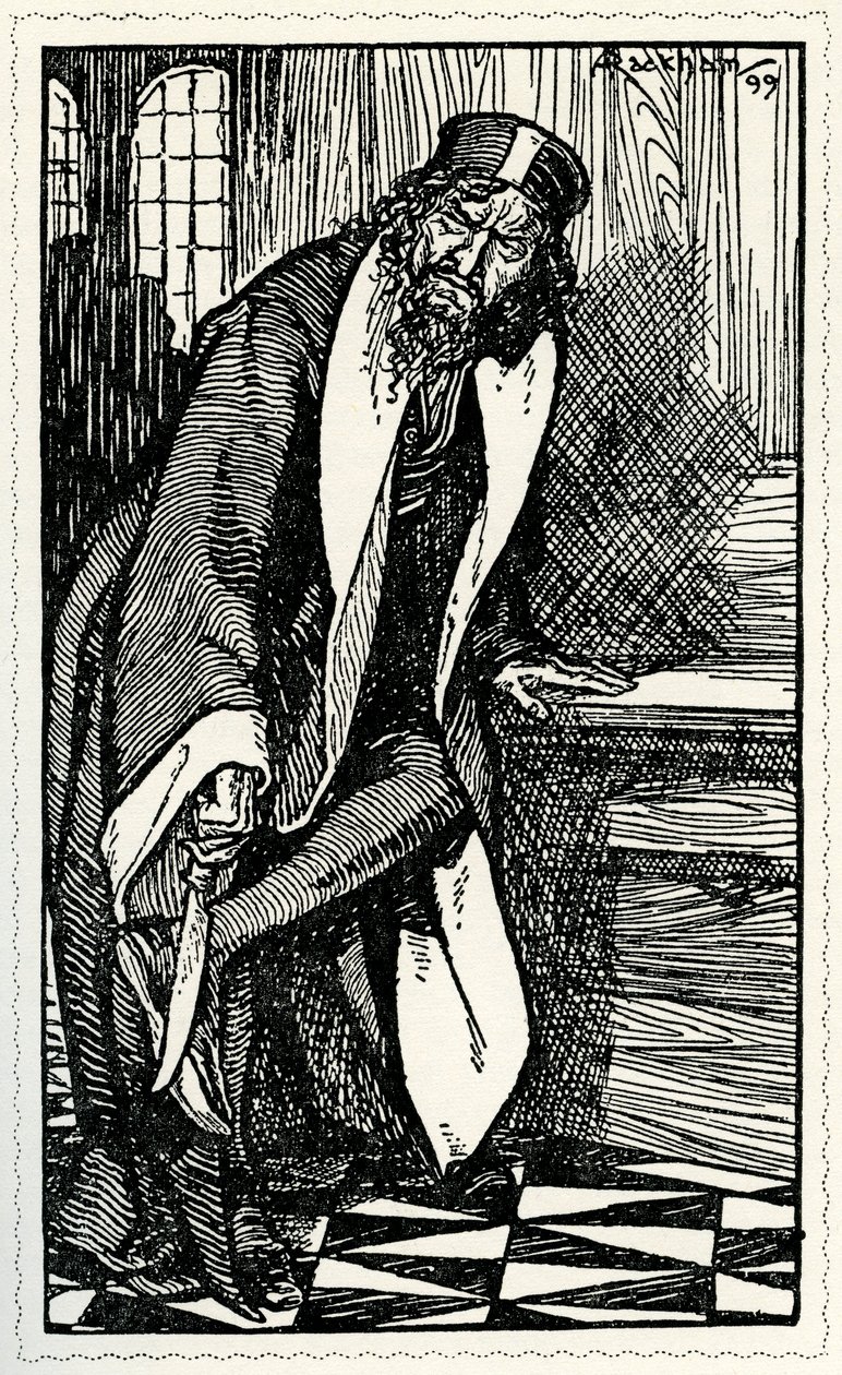 Venedik Taciri, William Shakespeare by Arthur Rackham