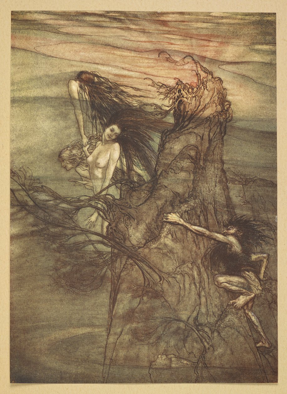 Ren bakiresi. by Arthur Rackham
