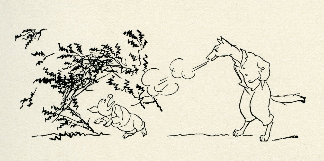 Üç küçük Domuz by Arthur Rackham