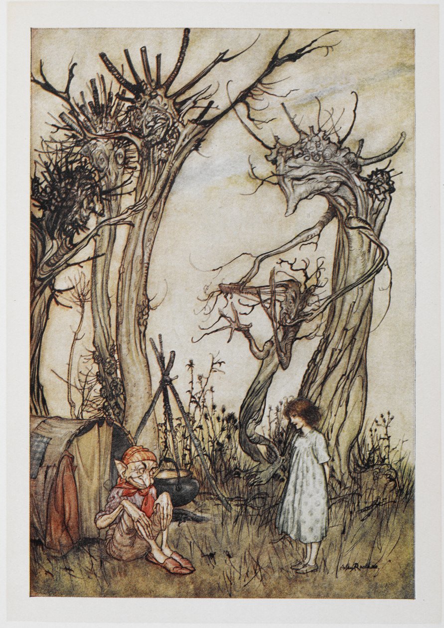 Çöldeki adam by Arthur Rackham