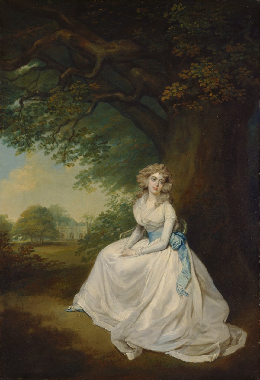 Frances, Lady Chambers (kızlık soyadı Wilton) by Arthur William Devis