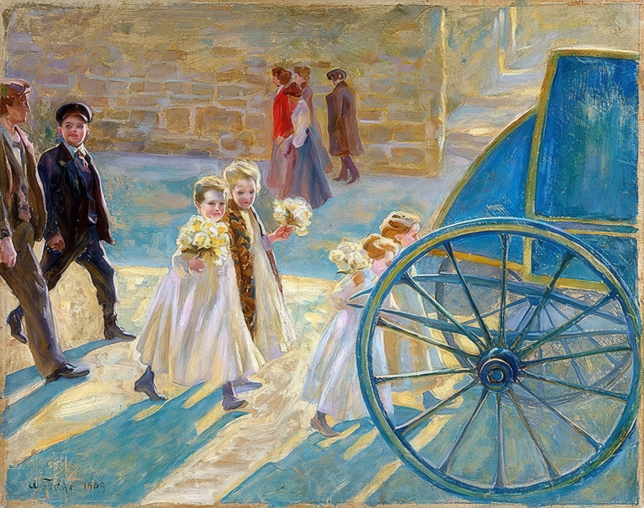 Bir çocuğun cenazesi. 1909 by Arturo Fittke