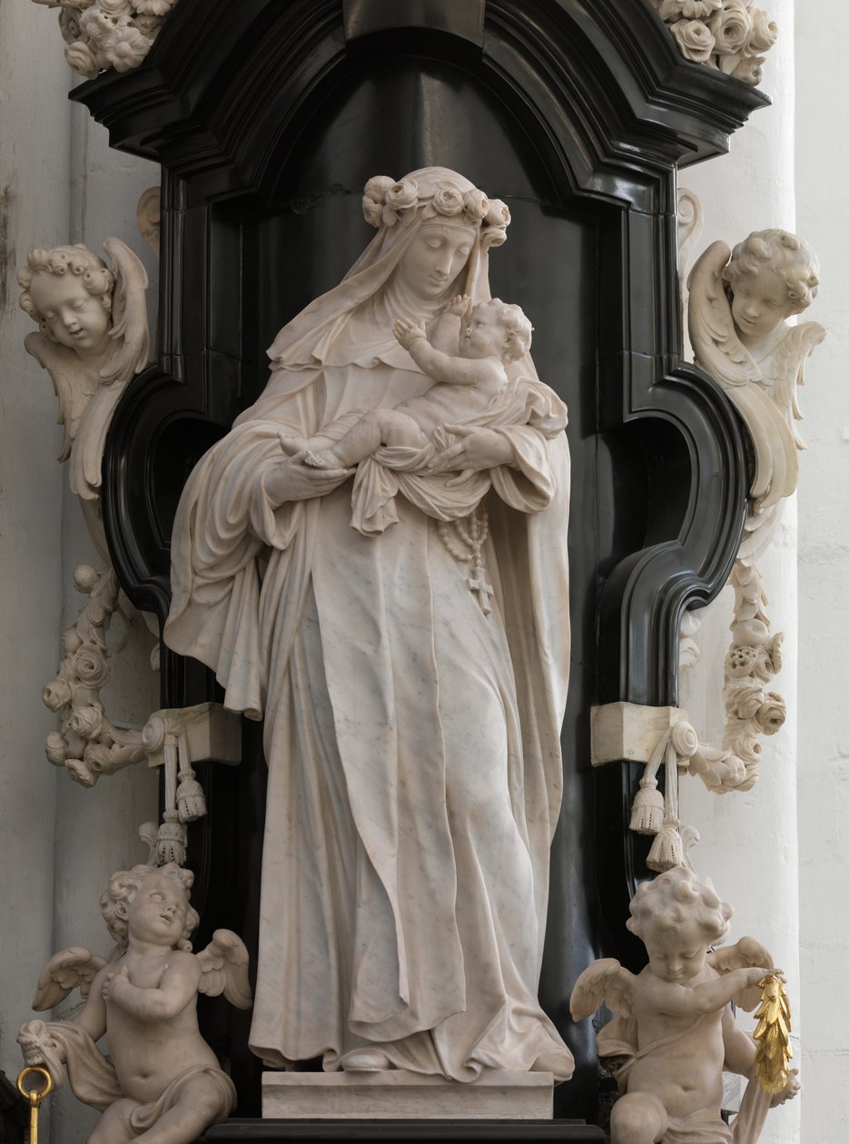 Saint Rosa of Lima (mermer) by Artus I Quellinus