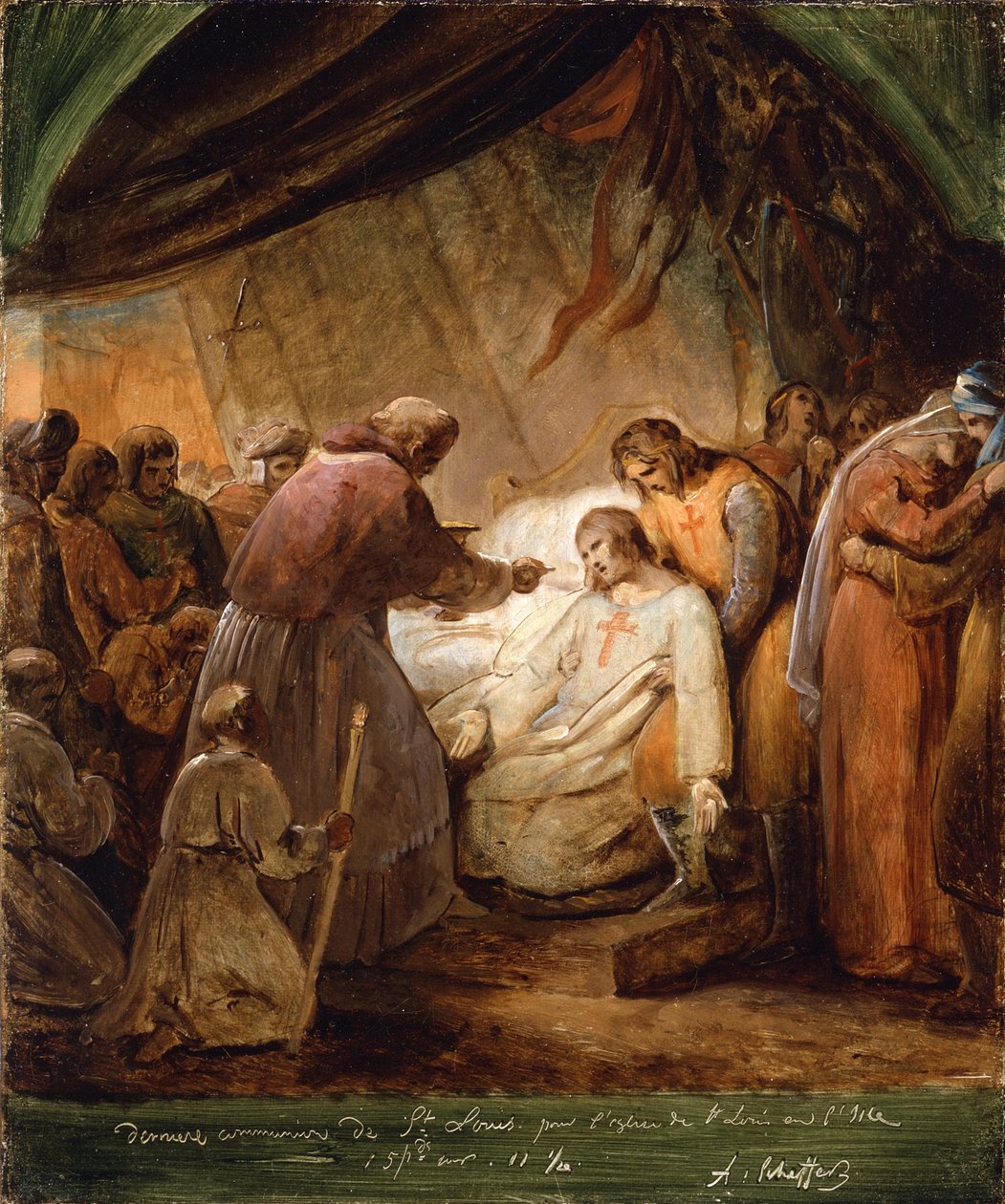 The Last Communion of Saint Louis, 1823  by Ary Scheffer