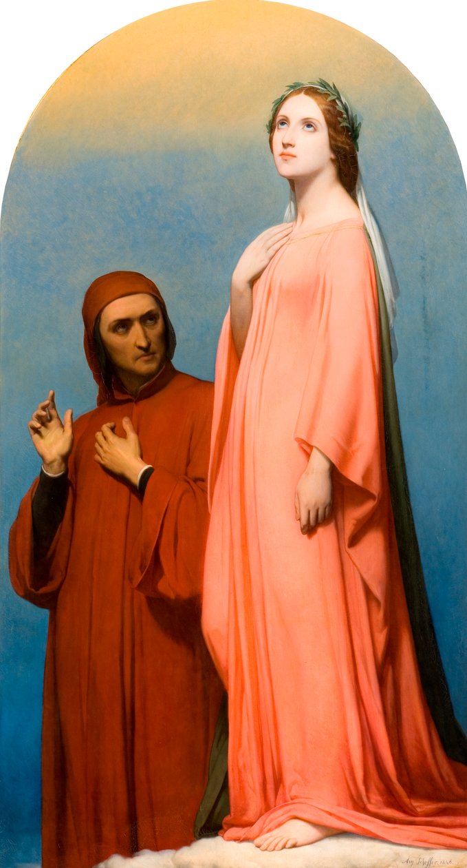 Vizyon: Dante ve Beatrice, 1846 by Ary Scheffer