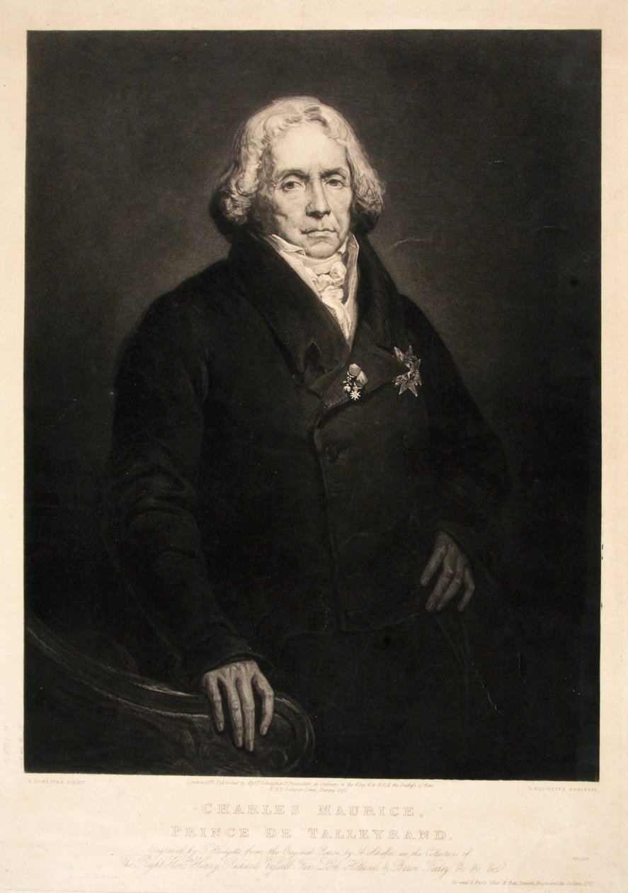 Charles Maurice Prince de Talleyrand, pub. 1835 by Ary Scheffer