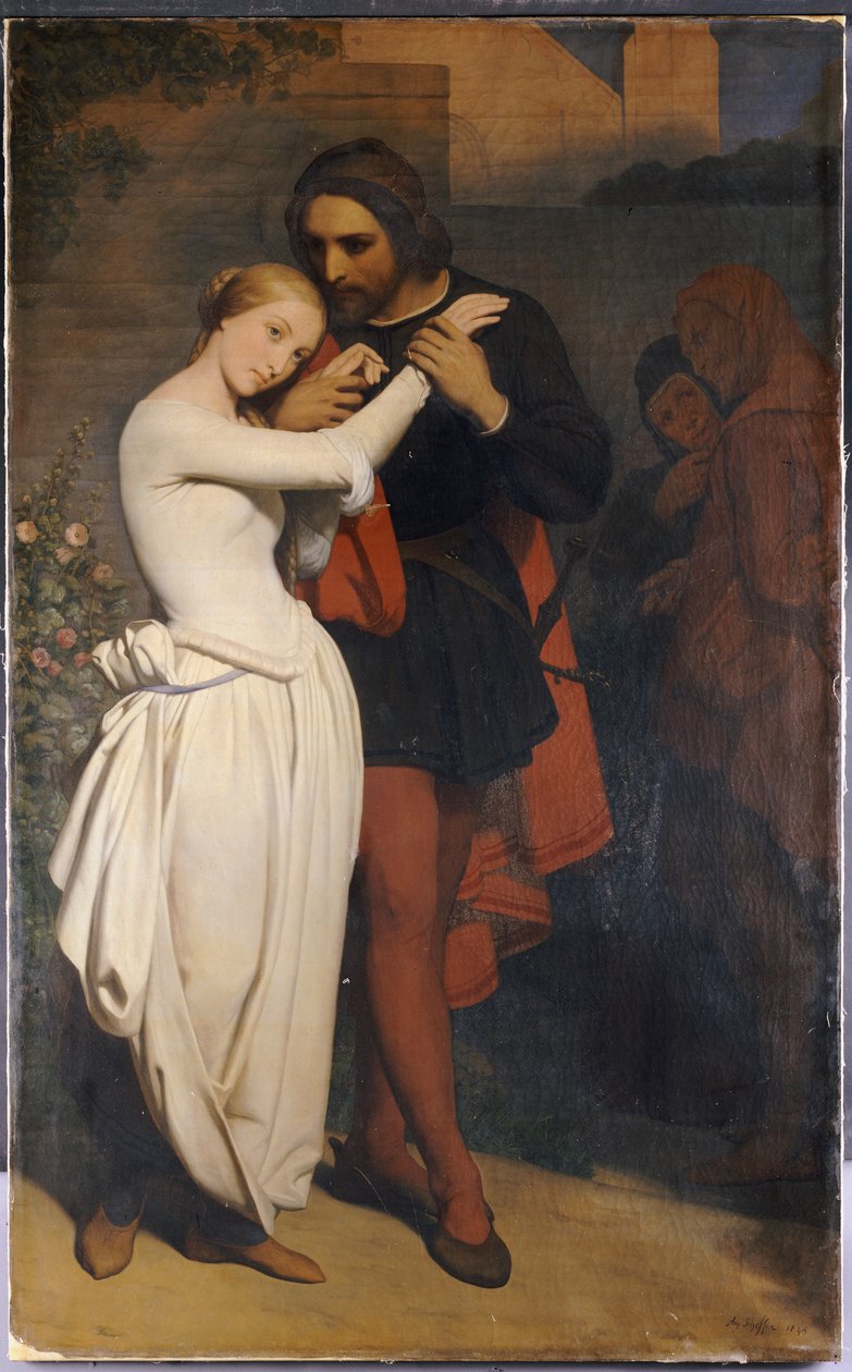Faust ve Margaret Bahçede, 1846 by Ary Scheffer