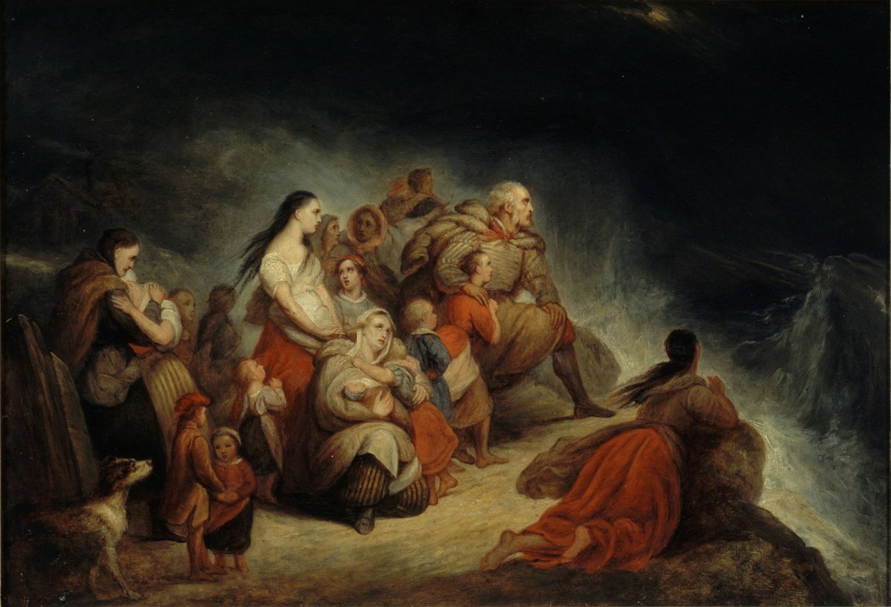 Fırtına, yaklaşık 1820. by Ary Scheffer