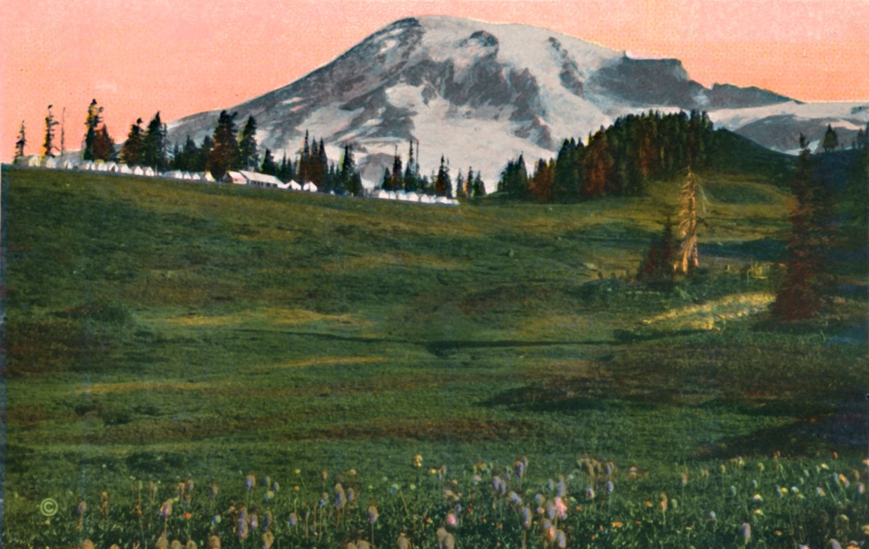 Bulutların Kampı, Rainier Dağı, c1916 by Asahel Curtis